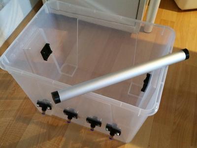 IKEA SAMLA filament dry box with aluminum tube 25mm