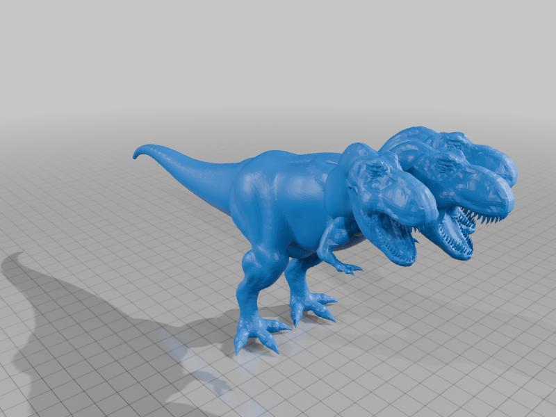 Three-headed T-rex
