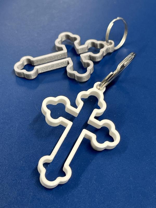 Hollow Orthodox Cross (Keychain)