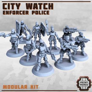 City Watch Police Enforcers x9