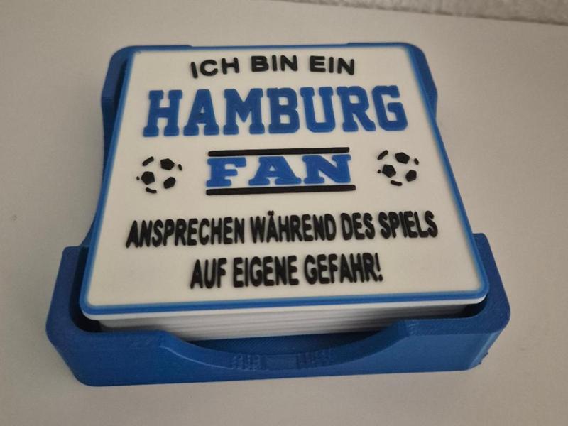 HSV only the HSV coaster beer Hamburg fan sv