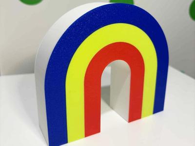 Rainbow storage box with lid