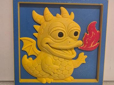 Cute Fire-Breathing Dragon Duck 