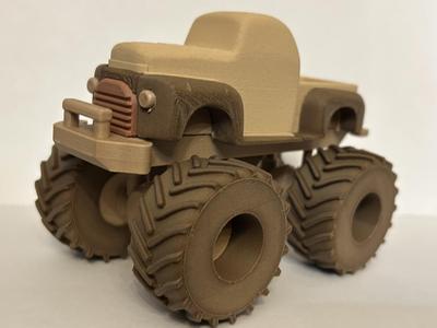 Wood Toy Monster Truck