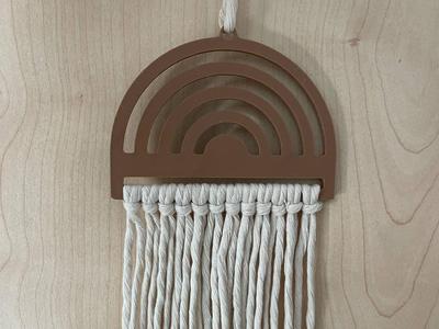Rainbow Macrame Blank