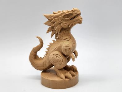 Wood-Carved Tyrannosaurus Rex