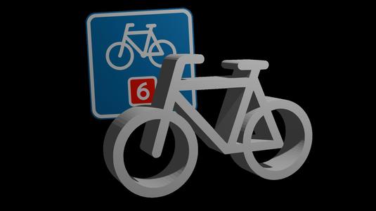 Danish Road Sign Bike