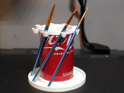 Pop Art Station – Can Paint Water & Brush Holder