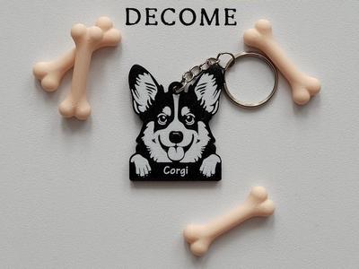Corgi keychain