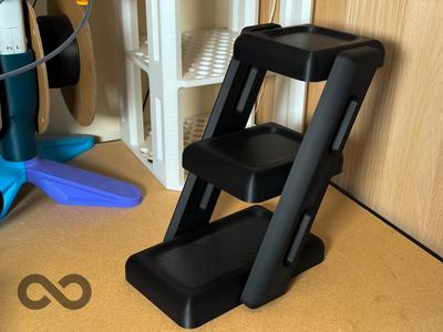 Floating Angled Shelves Display