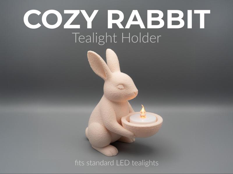 Cozy Rabbit - Tealight Holder