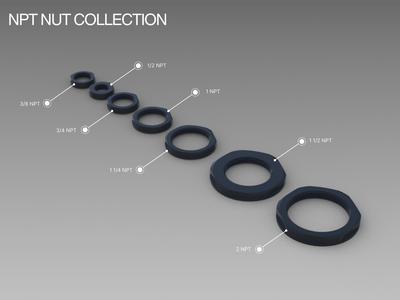 NPT Nut Collection