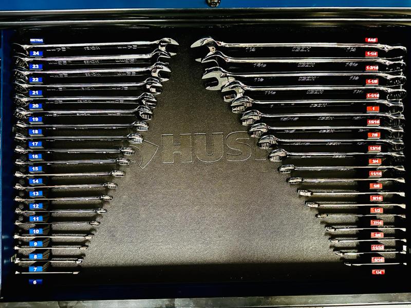 Modular Wrench Holder with Lables