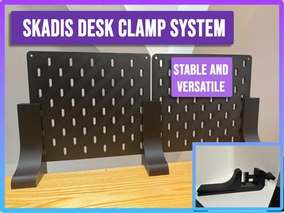 Ikea Skadis Desk Clamp System