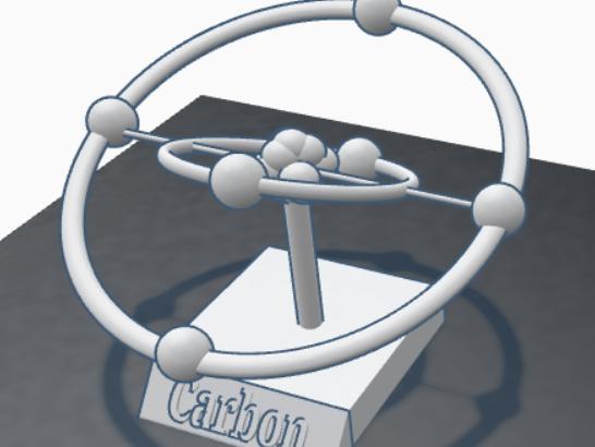 Carbon Atom Bohr Model