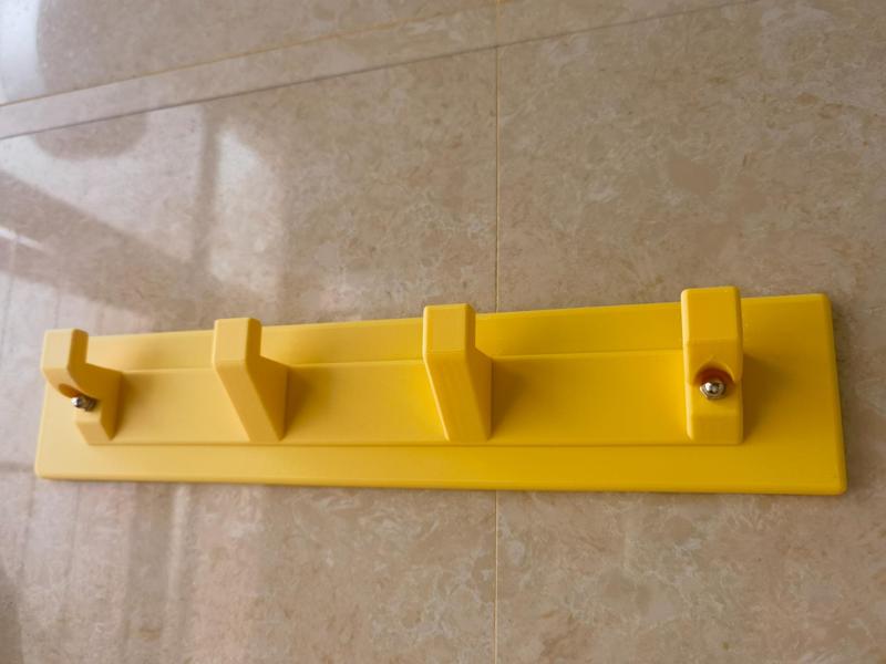 Heavy-duty hook rack