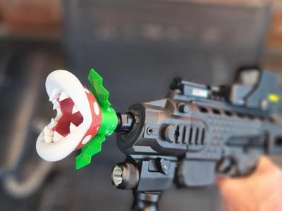 Airsoft Piranha Plant Muzzle Brake 14mm CCW