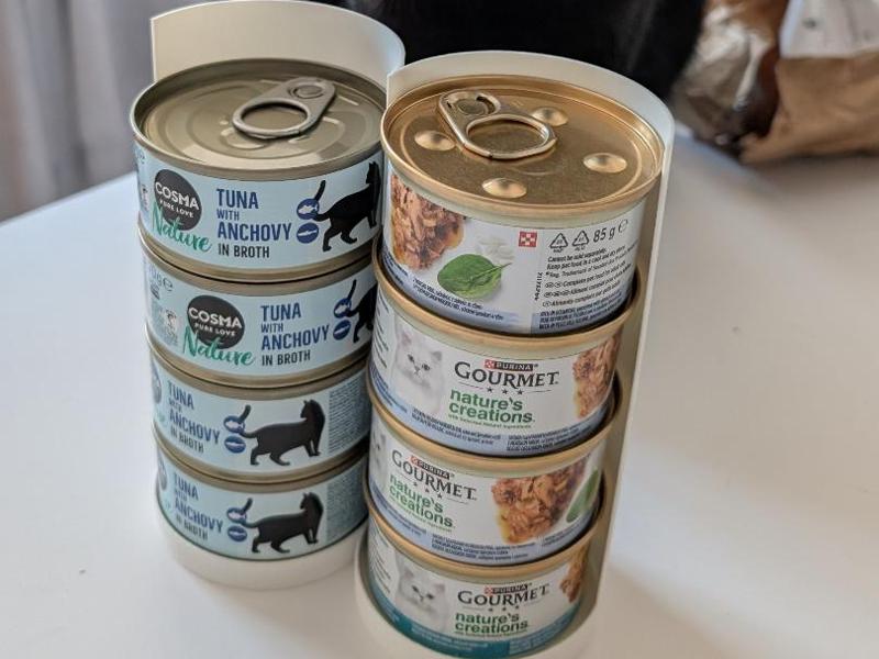 8-Can Wet Cat Food Storage Rack