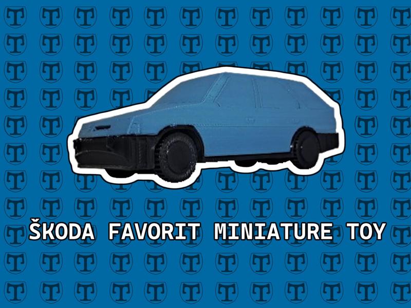 ŠKODA FAVORIT/FORMAN miniature toy