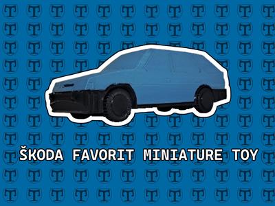 ŠKODA FAVORIT/FORMAN miniature toy