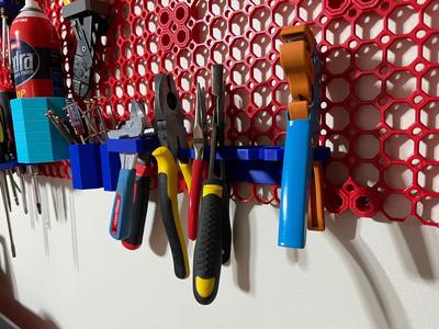 Multiboard Pliers, Wire Stripper and other Tool Holder Array
