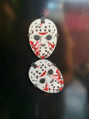 Jason's mask Fridge Magnet and keychain