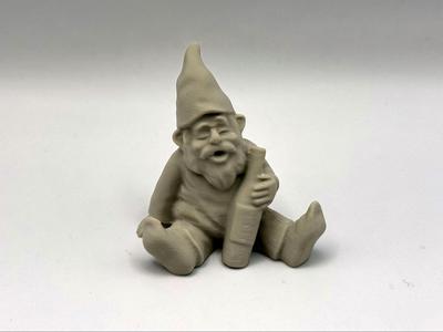 Garden Gnome with Bottle