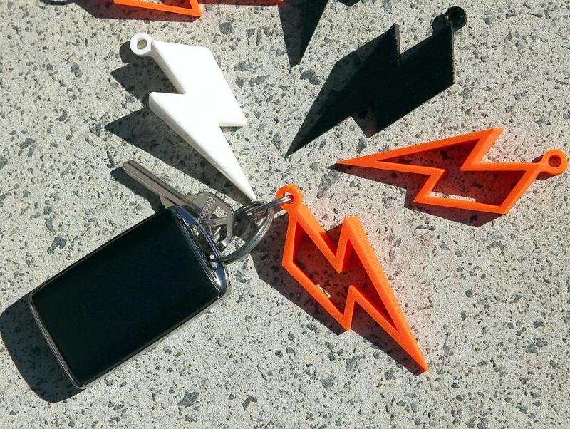 Lightning Bolt Key Ring - Dangerous Keychain