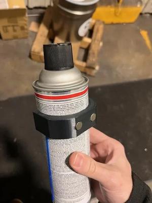 AEROSOL SPRAY CAN HOLDER SNAP ON MAGNETIC MOUNT OR SCREW   