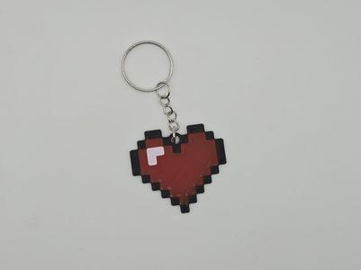 Pixel Heart Keychain - Valentine's Day (Remix)