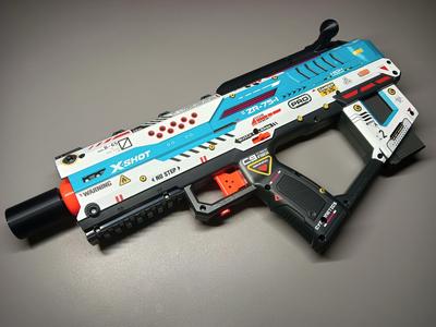 Easy Bolt Action + T-Pull Mod X-Shot Fury-X (simply slide over the picatinny rail!)