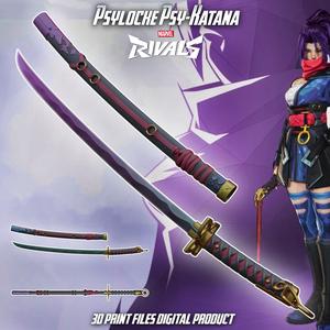 Psylocke Psy Cosplay Katana Marvel Rivals