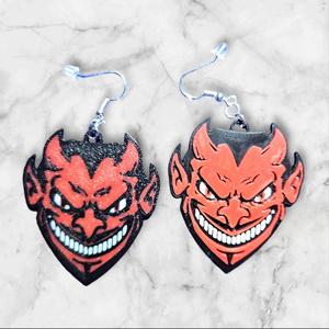 Halloween Devil Man Earrings
