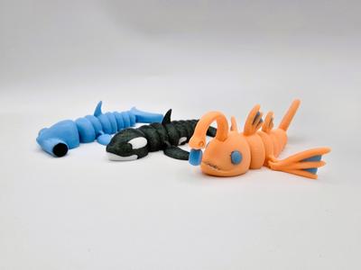 Flexi Orca & Hammerhead Shark Pocket Pets