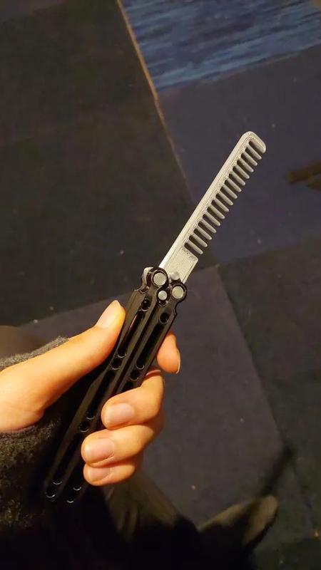 Minicoins Butterfly Knife Comb blade   