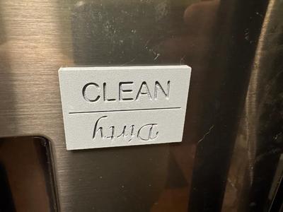 Simple Dishwasher Clean/Dirty Sign   