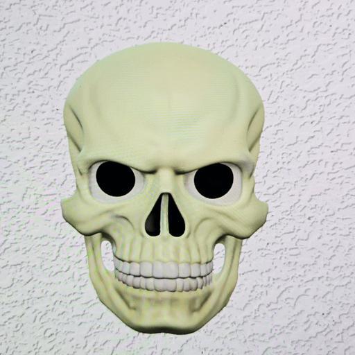 3D EYES THAT FOLLOW YOU Skull wall mount home decor