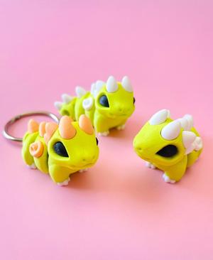 tiny dragon hatchling — articulated flexi print-in-place fidget animal