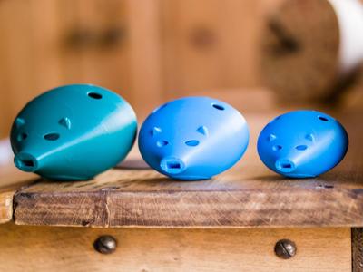 Music Instrument Kids Ocarina necklace Oinkarina :-)