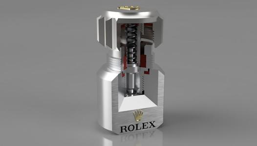 Rolex TwinLock Waterproofing Mechanism DeskModel