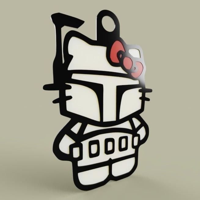 StarWars - Hello Kitty - Boba Fett - KeyChain