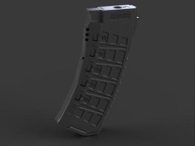 AK 120 rounds airsoft magazine (midcap). / Механа для ак на 120 шаров
