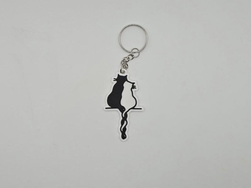 Cat Wall Art #9 Keychain (Remix)