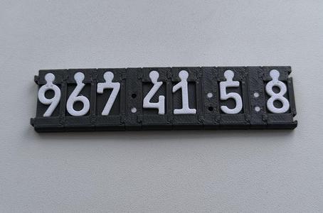 Additional section for dividers for digits 9x13
