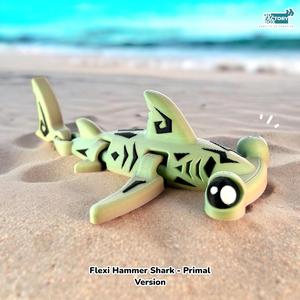 Flexible Hammer Shark - Print in Place