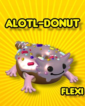 "Alotl-Donut" the Flexi Donut Axlotl