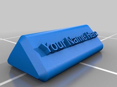 Desk Name Plate