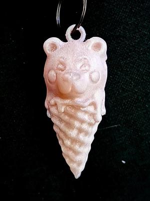 Icecream Bear Keychain   