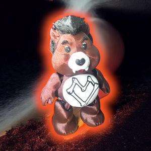 WereWolf Care Bear, Monster, Trick or Treat Bear, Flexi, Flexible, Print in Place, Articulate