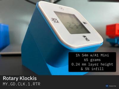 Rotary Klockis - A Holder for IKEA Klockis Multi-function Clock   